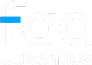 fad juventud logo rgb negativo color
