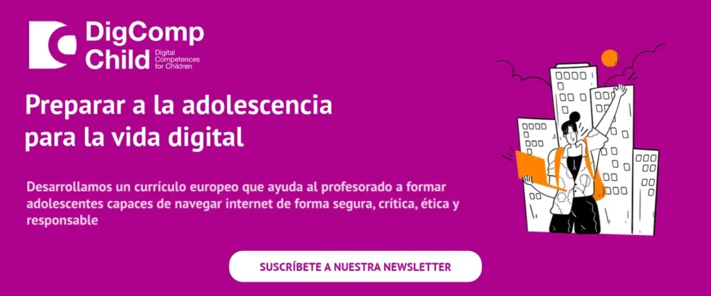 ¿Cómo preparar a la adolescencia para los retos del mundo digital? Descúbrelo con digcompchild.eu lanzamiento web digcompchild